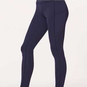 Lululemon Midnight Navy Speed Up Tights Size 4